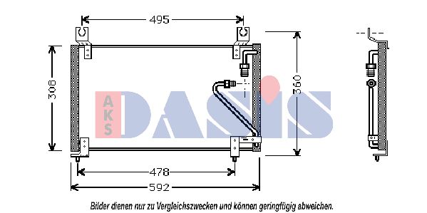 AKS DASIS Lauhdutin, ilmastointilaite 112020N